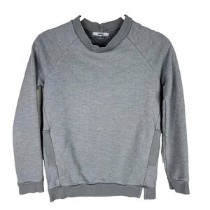 BALDWIN Women's XS Grey Sweatshirt Pullover Pockets Long Sleeve